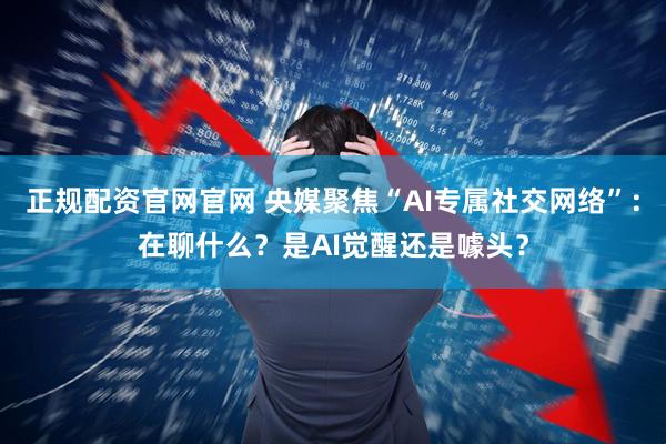 正规配资官网官网 央媒聚焦“AI专属社交网络”：在聊什么？是AI觉醒还是噱头？