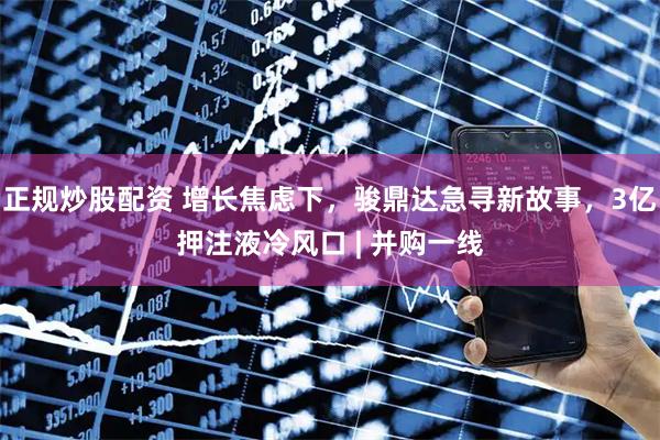正规炒股配资 增长焦虑下，骏鼎达急寻新故事，3亿押注液冷风口 | 并购一线